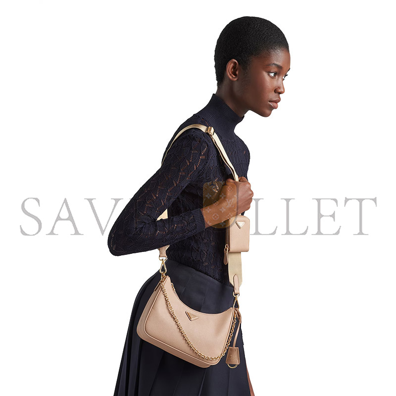 PRADA RE-EDITION 2005 SAFFIANO LEATHER BAG 1BH204 (22*18*6cm)